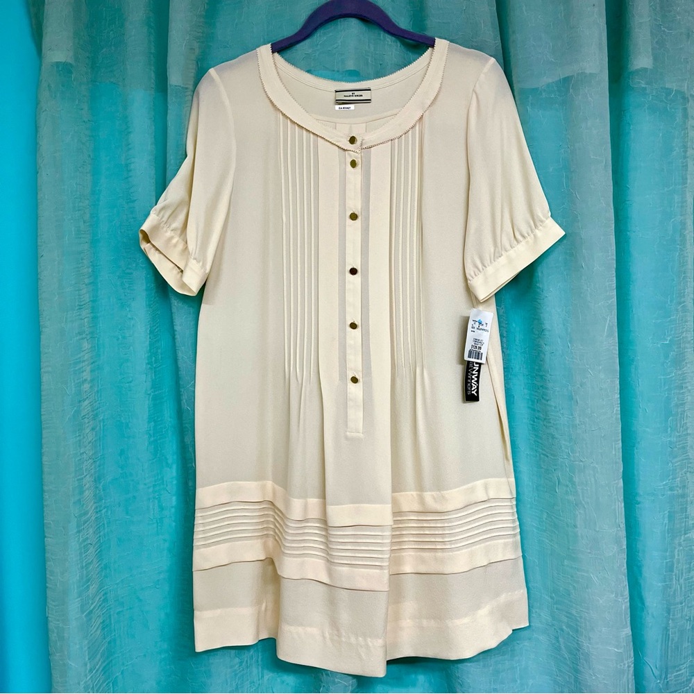 #084 Stunning Malene Birger Designer Silk Mini-Dress. Size S/ EU 36